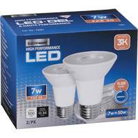 Dimmable LED Bulb, Flood, 7 W, 500 Lumens, PAR20 Base XJ062 | Globex Building Supplies Inc.